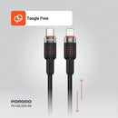 Porodo USB-C to Lightning Aluminum Braided Cable 1.2M - سلك شحن - برودو - ايفون تايب سي - طول 1.2 متر - كفالة 12 شهر