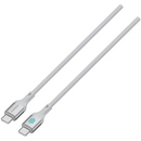 Porodo USB-C To USB-C Charging & Data Cable - Silver - سلك شحن تايب سي - برودو - كفالة سنتين - طول 1 متر
