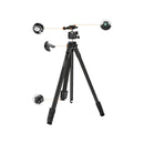 Porodo Ultra-Light Aluminum Tripod - Black - ستاند ارضي متنقل للتثبيت - مناسب للكاميرا + البروجيكتور - بورودو