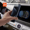 Porodo Vacuseal MagSafe Charging & Cooling - Black [O] - ستاند سيارة مناسب لجميع انواع الاجهزة - قاعدة شفط مع شحن + شحن لاسلكي قوة 15 واط + قاعدة تبريد للهاتف + إضاءة  - بورودو