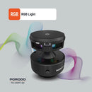 Porodo Vacuseal MagSafe Charging & Cooling - Black [O] - ستاند سيارة مناسب لجميع انواع الاجهزة - قاعدة شفط مع شحن + شحن لاسلكي قوة 15 واط + قاعدة تبريد للهاتف + إضاءة  - بورودو