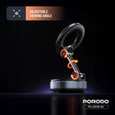 Porodo Vacuseal Rotate-Lock MagSafe Mount - Black [O] - ستاند سيارة مناسب لجميع انواع الاجهزة - شفط بدون شحن - بورودو
