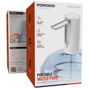 Porodo Lifestyle Bottle & Tabletop Water Pump Digital Display And Touch Control [O] - مضخة مياه بورودو لايف ستايل للزجاجات والطاولات - أبيض - كفالة 24 شهر