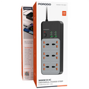 Porodo 3000W | 7AC Universal Power Strip with 6 USB Ports (4C + 2A) [O] - موزع شاحن حائط - 7 فتحات للكهرباء - 2 فتحات يو اس بي - 4 فتحة تايب سي - طول 3 متر - 10 في 1 - كفالة 12 شهر
