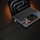 Porodo 4-In-1 240W Braided Cable - Black - سلك شحن - بورودو - 4 في 1 - تايب سي الي  تايب سي + ايفون - طول 1.2 متر - قوة 240واط - كفالة 12 شهر