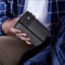 Porodo Protable DLP Projector Wireless Mirroring for IOS And Android - Black [O] - بروجكتور متنقل - بورودو - بطارية تدوم حتى 3 ساعات + ستاند + محفظة - كفالة 24 شهر