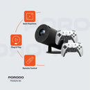 Porodo Gaming Projector with Controllers - Black - بروجكتور متنقل + يدات للتحكم - برودو - كفالة 12 شهر