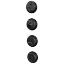 Porodo Lifestyle 4-Head Rotating Design Muscle Relief Massager [O] - مدلك تخفيف العضلات 4 رؤوس دوارة بورودو لايف ستايل - أسود - كفالة 24 شهر