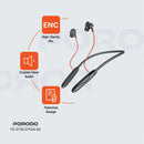 Porodo Echo Flex Magnetic Buds Hall-Switch Technology Black [O] - سماعة بلوتوث - برودو - رياضية مقاومة للتعرق - خاصية منع الضوضاء - كفالة 12 شهر