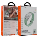 Porodo TrackFit Arc Smart Fitness Tracker With Silicone Strap Green [O] - سوار ذكي - متابعة الصحة + النشاط البدني - بورودو - كفالة 24 شهر