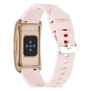 Porodo TrackFit Arc Smart Fitness Tracker With Silicone Strap Pink - سوار ذكي - متابعة الصحة + النشاط البدني - بورودو - كفالة 24 شهر