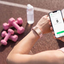 Porodo TrackFit Arc Smart Fitness Tracker With Silicone Strap Pink - سوار ذكي - متابعة الصحة + النشاط البدني - بورودو - كفالة 24 شهر