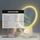 Porodo lifestyle Led Illuminated Mirror - White/Rose Gold - مرايا مع اضاءة ميك اب - 2 درج لتنظيم اغراض الميك اب - بورودو - كفالة 24 شهر