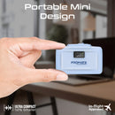 Promate Dual Folding USB-C & Lightning Power Bank 10000mAh Blue [BO] - بطارية متنقلة - مع شاحن تايب سي + شاحن ايفون - سعة 10000 ملي امبير + شاشة رقميه - لأجهزة الاندرويد والايفون - كفالة 24 شهر