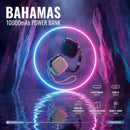 Powerology Bahamas 10000mAh Power Bank - Black - بطارية متنقلة - باورولجي - سعة 10 آلاف ملي امبير - مع سلك شاحن تايب سي - قوة 20 واط - كفالة 24 شهر