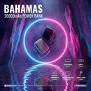 Powerology Bahamas 20000mAh Power Bank - Black [O] - بطارية متنقلة - باورولجي - سعة 20 آلاف ملي امبير - مع سلك شاحن تايب سي - قوة 20 واط - كفالة 24 شهر