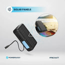 Powerology 27000mAh Solar Wireless Charging Power Bank PD 20W Black [O] - بطارية متنقلة سعة 27الف + شحن بالطاقة الشمسية - شحن لاسلكي  - قوة 20واط - باورولوجي - كفالة 24 شهر