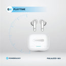 Powerology 6 Mic Hybrid ANC + ENC True Wireless Buds - White [O] - سماعة باورولوجي - بلوتوث - خاصيه عزل الضوضاء - تدعم التحكم باللمس - كفالة 24 شهر