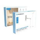 Powerology Multi-Joint Floor Stand Metal Base Phone & Tablet - White [O] - ستاند - لجميع انواع الايباد والاجهزة اللوحية والهواتف - متعدد الاوضاع - باورولوجي