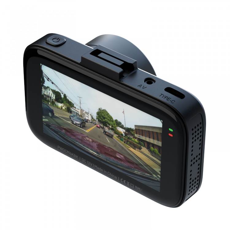 Powerology Dash Camera 4K Ultra With High Utility Built-in Sensors  [O] - كاميرا سيارة من باورولوجي بجودة 4 ك - كفالة 24 شهر