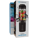 Powerology Magblend Portable Blender 470Ml - Black [O] - مطارة + خلاط + شحن تايب سي - ستاند ماق سيف - مقاومه للكسر - بورولوجي