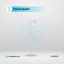 Powerology Multi-Joint Floor Stand Metal Base Phone & Tablet - White [O] - ستاند - لجميع انواع الايباد والاجهزة اللوحية والهواتف - متعدد الاوضاع - باورولوجي