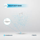 Powerology Multi-Joint Floor Stand Metal Base Phone & Tablet - White [O] - ستاند - لجميع انواع الايباد والاجهزة اللوحية والهواتف - متعدد الاوضاع - باورولوجي