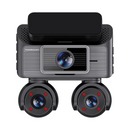 Powerology Sentra Dash Camera with 3 Lenses and Rear Camera - Black [O] - كاميرا سيارة من باورولوجي بجودة 2 ك -  3 في 1 - كفالة 12 شهر