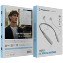 Powerology Toneflex ENC Wireless Neckband - White [O] - سماعة بلوتوث - باورولوجي - رياضية مقاومة للتعرق - خاصية منع الضوضاء - كفالة 12 شهر