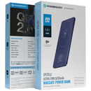 Powerology Ultra-Thin 5000mAh MagSafe Power Bank - Blue - بطارية متنقلة - باورولوجي - سعة 5000 -  شحن لاسلكي ( ماغ سيف ) - كفالة 12 شهر