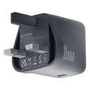 Powerology Voltflow 45W AVS GaN Wall Charger Gray [O] - شاحن حائط تايب سي - باورولوجي - قوة 45 واط - كفالة 12 شهر