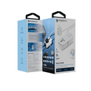 Powerology Solution 30W gaN Universal Multi-Port Charger – White [O] - بلاك حائط شحن دولي -فتحتبن تايب سي - فتحة للشحن السريع - قوة 30واط - كفالة 24 شهر