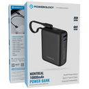 Powerology Montreal 10000mAh Power Bank Black [O] - بطارية متنقلة سعة 10 الف - شاشة رقمية - قوة 30واط - باورولوجي - كفالة 24 شهر