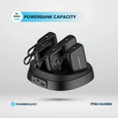 Powerology5×1 10000mAh Power Bank Station [O] - قاعدة شحن باور بانك - 4 في 1 - 4 بطارية تايب سي - 10000مللي امبير - قوة 20 واط - كفالة 24 شهر