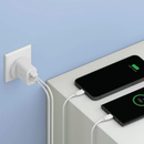 Smartix Premium Power Adapter 20W USB-C PD HCPD20C - White - بلاك شاحن حائط قوه 20 واط - منفذ تايب سي + يو اس بي - كفالة 12 شهر