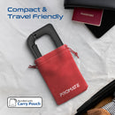 Promate Digital Handheld Luggage Scale • 50Kg Max Capacity Black [BO] - ميزان الكتروني - شاشه رقميه - بروميت - كفالة 12 شهر