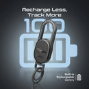Promate Smart Keychain with Apple Find My Locator Titanium [BO] -  ميدالية مفاتيح مستلزماتكم الشخصية + خاصية تتبع  - معتمدة من ابل - كفالة 12 شهر