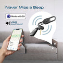 Promate Smart Keychain with Apple Find My Locator Titanium [BO] -  ميدالية مفاتيح مستلزماتكم الشخصية + خاصية تتبع  - معتمدة من ابل - كفالة 12 شهر