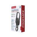 Promate Smart Keychain with Apple Find My Locator Titanium [BO] -  ميدالية مفاتيح مستلزماتكم الشخصية + خاصية تتبع  - معتمدة من ابل - كفالة 12 شهر