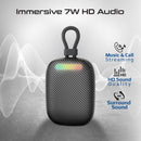 Promate CrystalSound™ 7W High-Definition Wireless Speaker Black [BO]- سماعة سبيكر - بلوتوث - ضد الماء - كفالة 12 شهر