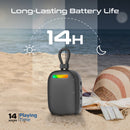 Promate CrystalSound™ 7W High-Definition Wireless Speaker Black [BO]- سماعة سبيكر - بلوتوث - ضد الماء - كفالة 12 شهر