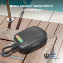 Promate CrystalSound™ 7W High-Definition Wireless Speaker Black [BO]- سماعة سبيكر - بلوتوث - ضد الماء - كفالة 12 شهر