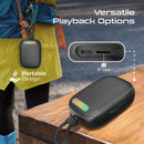 Promate CrystalSound™ 7W High-Definition Wireless Speaker Black [BO]- سماعة سبيكر - بلوتوث - ضد الماء - كفالة 12 شهر