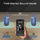 Promate CrystalSound™ 7W High-Definition Wireless Speaker Blue [BO]- سماعة سبيكر - بلوتوث - ضد الماء - كفالة 12 شهر