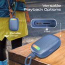 Promate CrystalSound™ 7W High-Definition Wireless Speaker Blue [BO]- سماعة سبيكر - بلوتوث - ضد الماء - كفالة 12 شهر