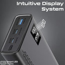 Promate 20W PD Dual USB-C and 22.5W USB-A Ports Power Bank 20000mAh Black [BO] - بطارية متنقلة + منفذين تايب سي + منفذ للشحن السريع - سعة 20000ملي أمبير - كفالة 12 شهر