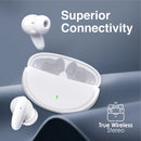 Promate Acoustic Wireless TWS Earphone - White [BO] - سماعة بروميت - بلوتوث - كفاله 12 شهر