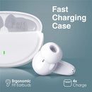 Promate Acoustic Wireless TWS Earphone - White [BO] - سماعة بروميت - بلوتوث - كفاله 12 شهر