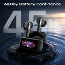 Promate Arix HD TWS Earbuds with ANC, ENC & Smart IPS Touch Display - Black [BO] - سماعة بروميت - بلوتوث + عزل صوتي + شاشة للتحكم - كفاله 12 شهر