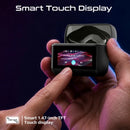 Promate Arix HD TWS Earbuds with ANC, ENC & Smart IPS Touch Display - Black [BO] - سماعة بروميت - بلوتوث + عزل صوتي + شاشة للتحكم - كفاله 12 شهر
